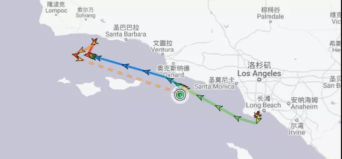 事故丨一艘集裝箱船在洛杉磯起火！曾掛靠上海、青島等國內港口